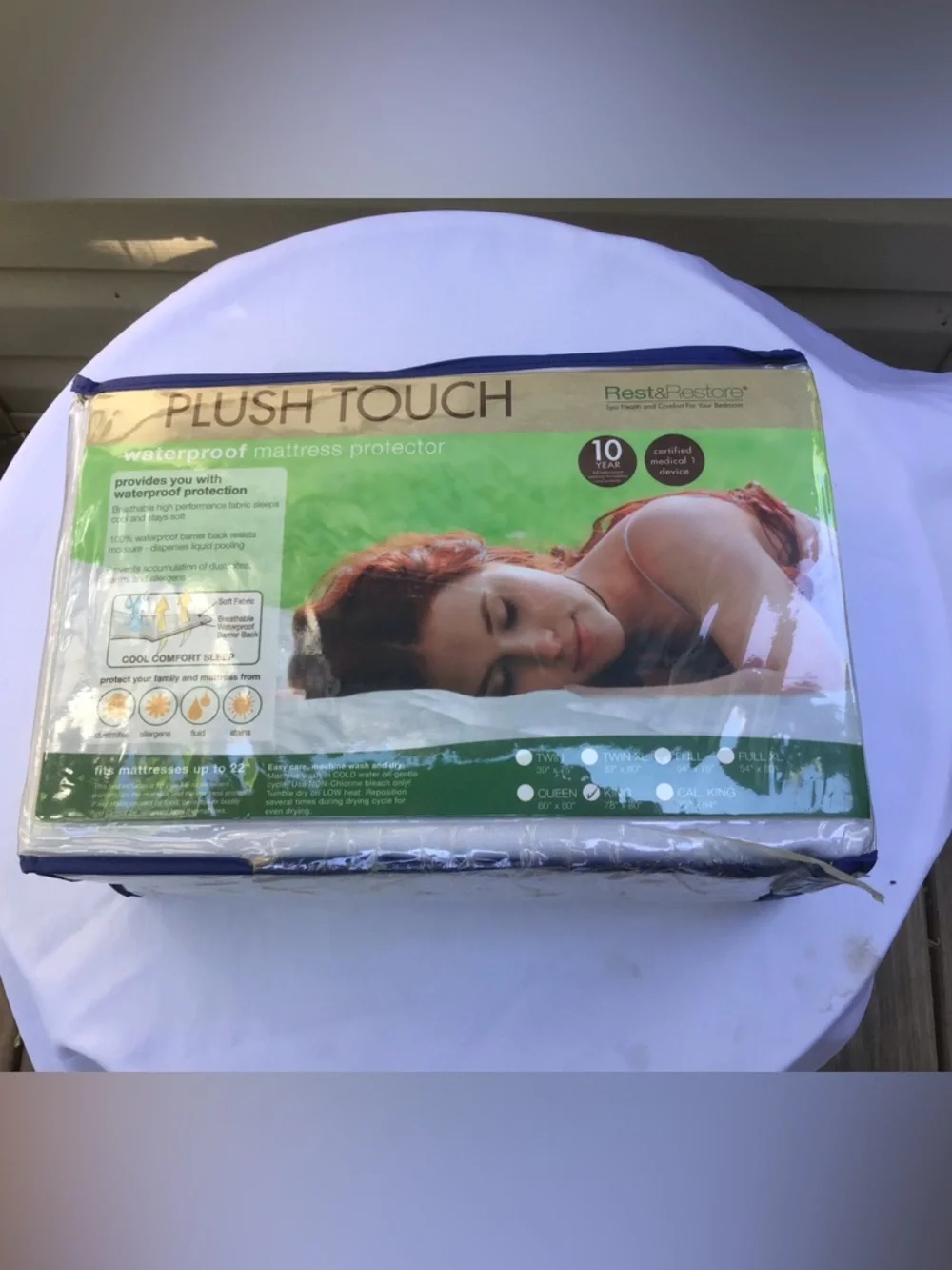 NEW ‘Plush Touch’ Waterproof Mattress Protector - KING